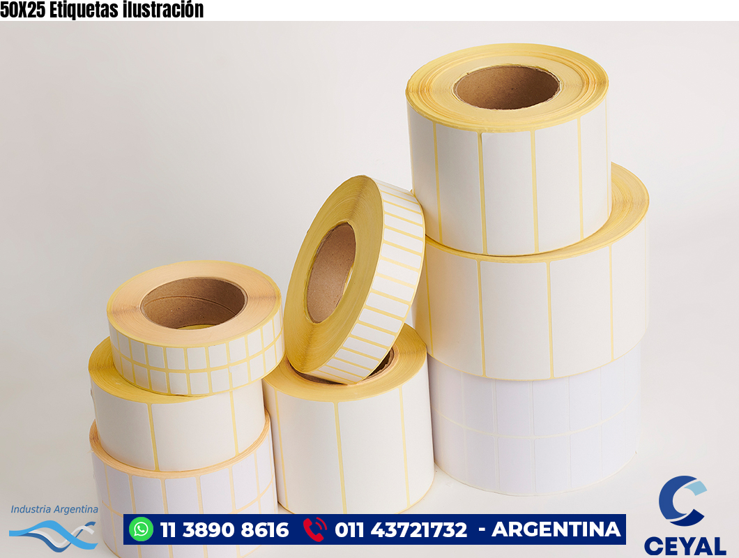 50X25 Etiquetas ilustración