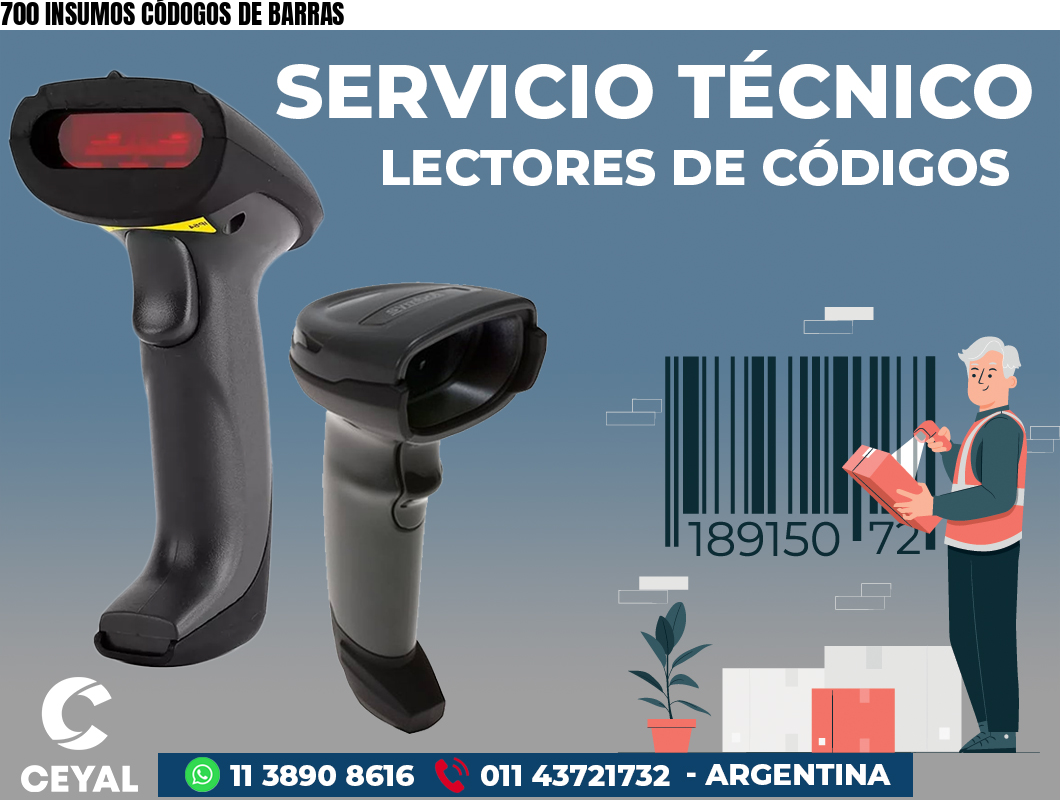 700 INSUMOS CÓDOGOS DE BARRAS