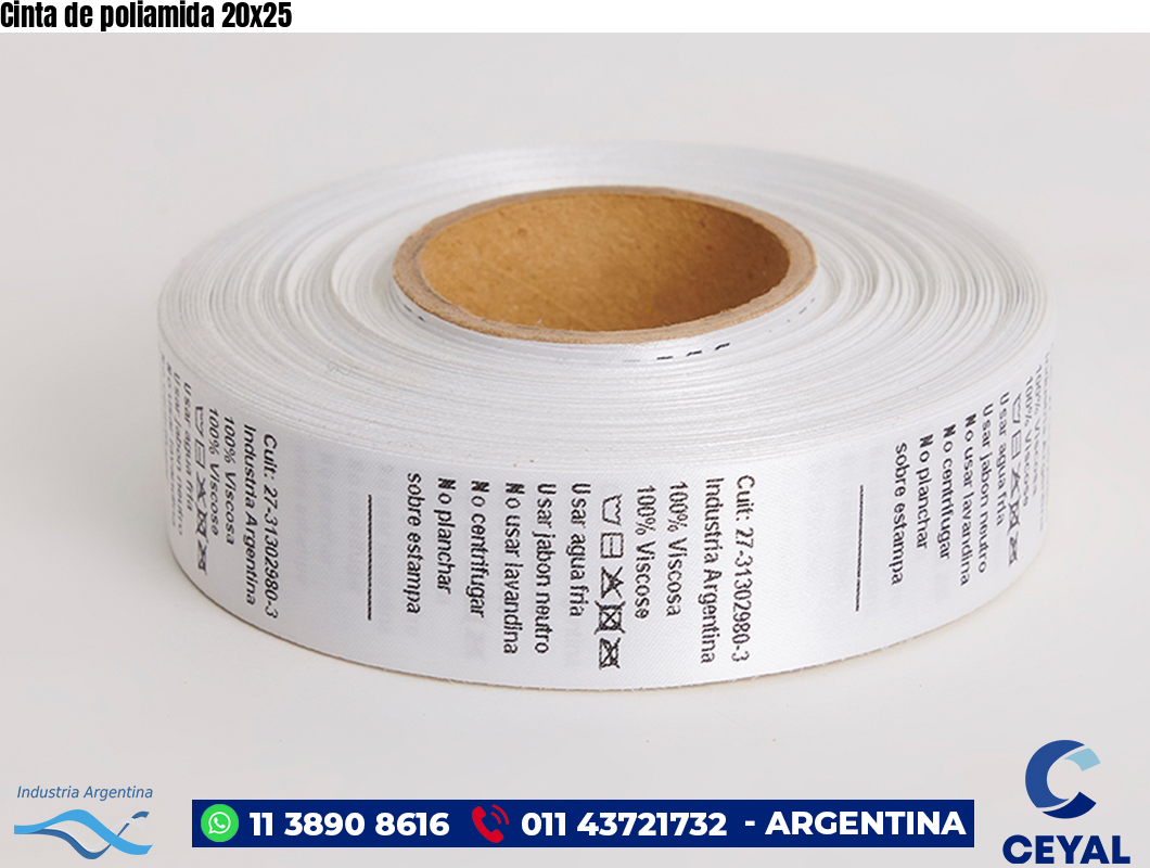 Cinta de poliamida 20×25