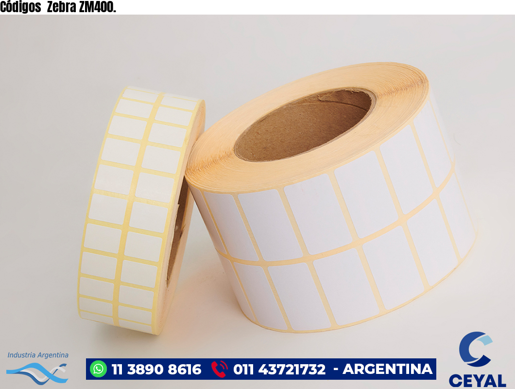 Códigos Zebra ZM400.