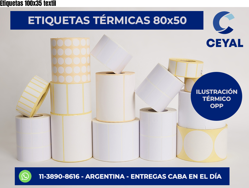 Etiquetas 100×35 textil