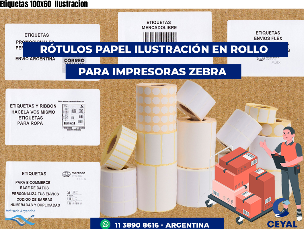 Etiquetas 100x60  Ilustracion