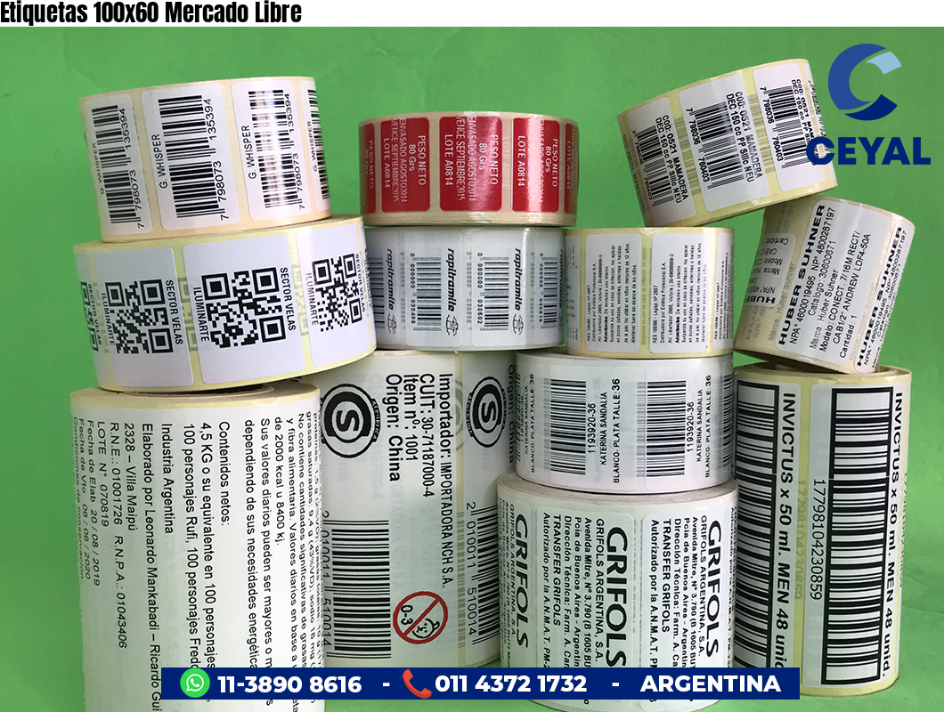 Etiquetas 100x60 Mercado Libre