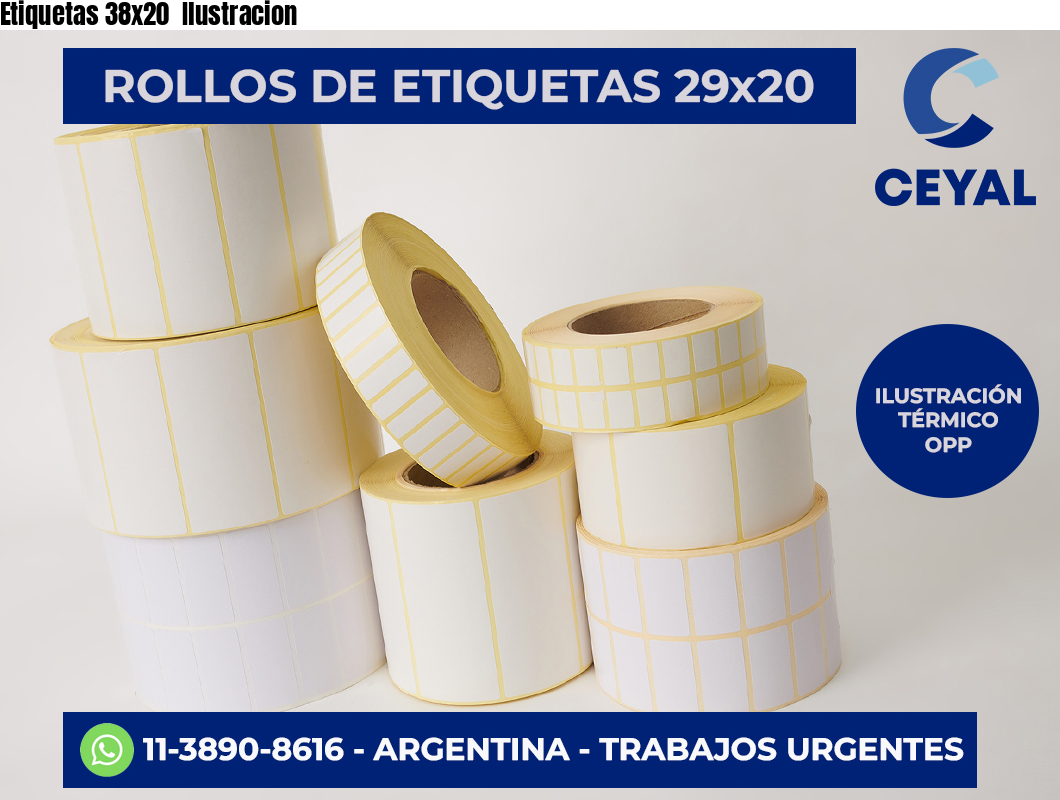 Etiquetas 38×20  Ilustracion