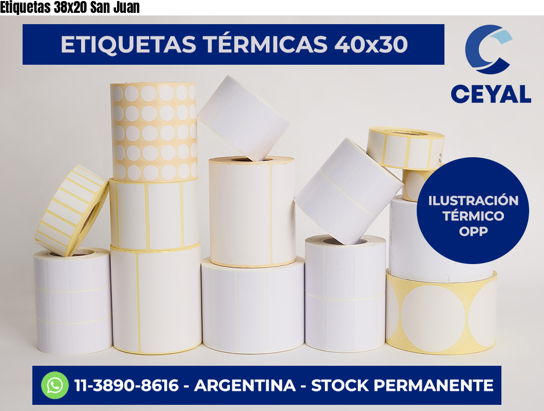 Etiquetas 38×20 San Juan