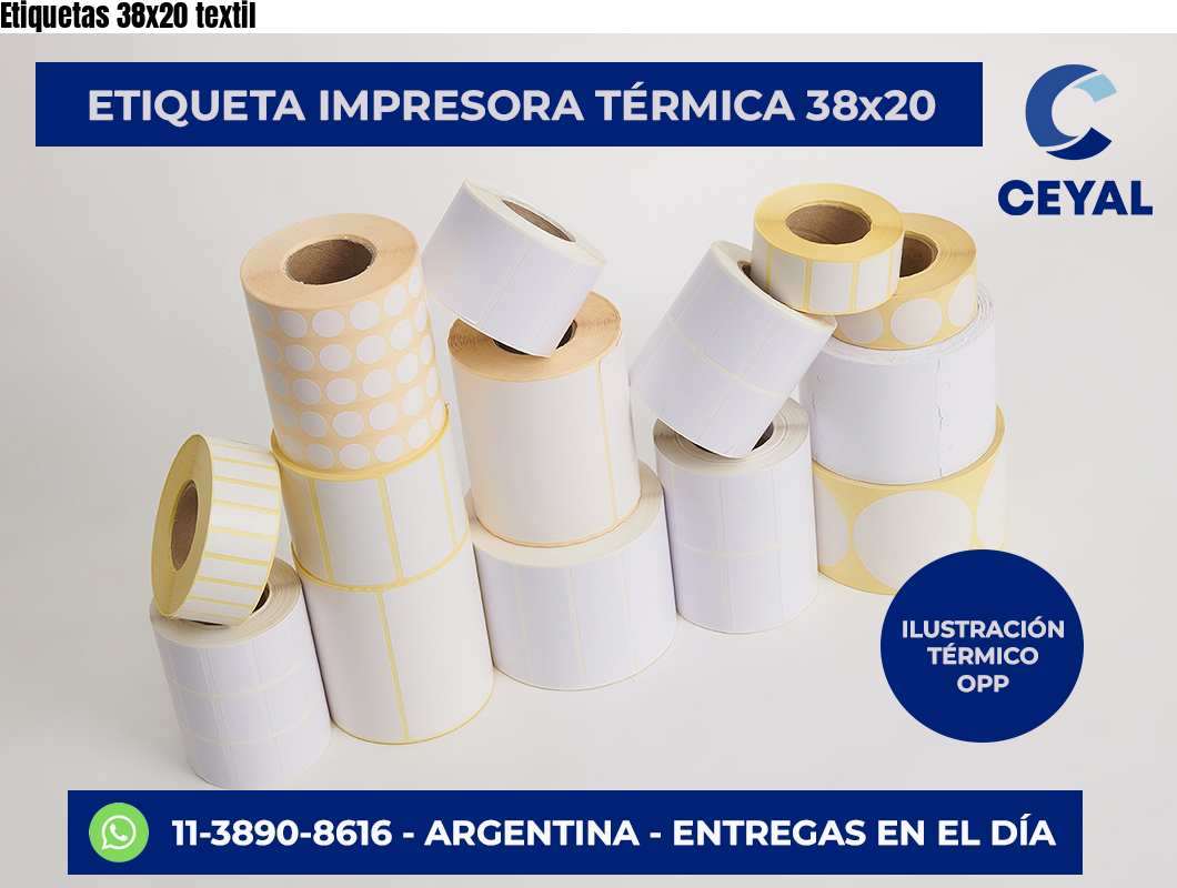 Etiquetas 38×20 textil