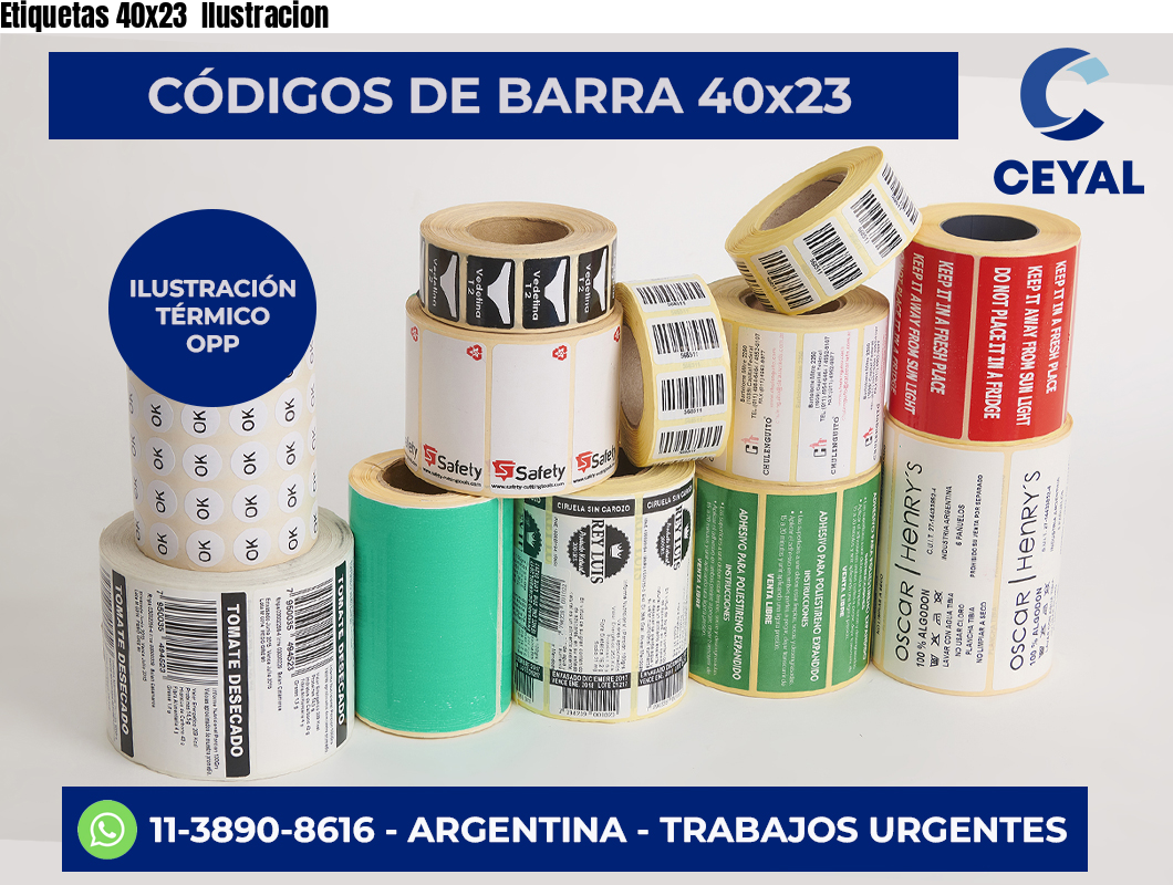 Etiquetas 40×23  Ilustracion