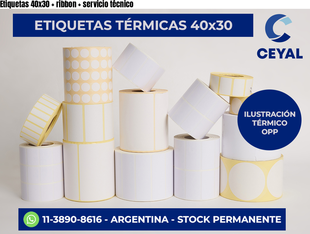 Etiquetas 40×30   ribbon   servicio técnico
