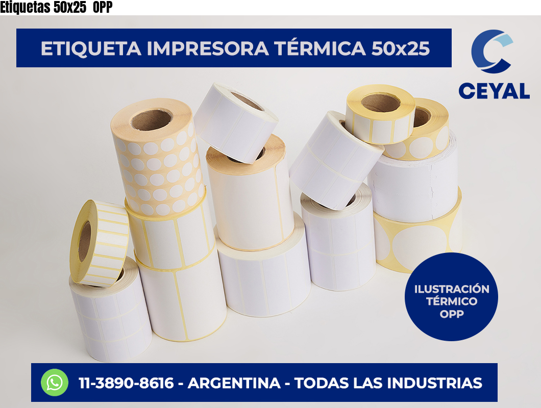 Etiquetas 50×25  OPP