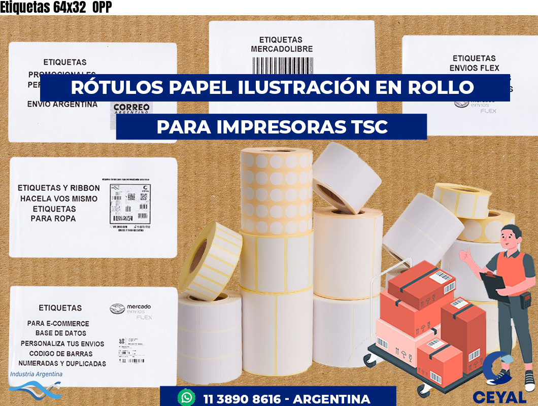 Etiquetas 64x32  OPP