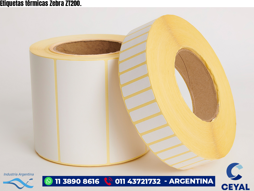 Etiquetas térmicas Zebra ZT200.