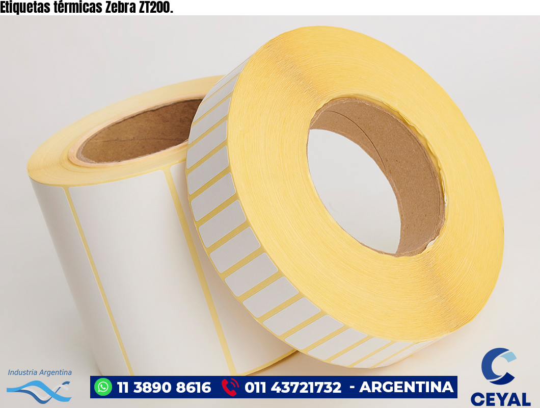 Etiquetas térmicas Zebra ZT200.