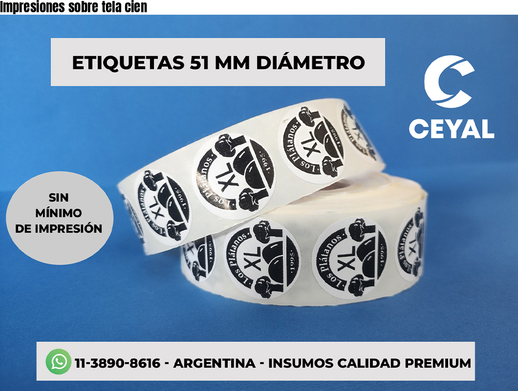Impresiones sobre tela cien