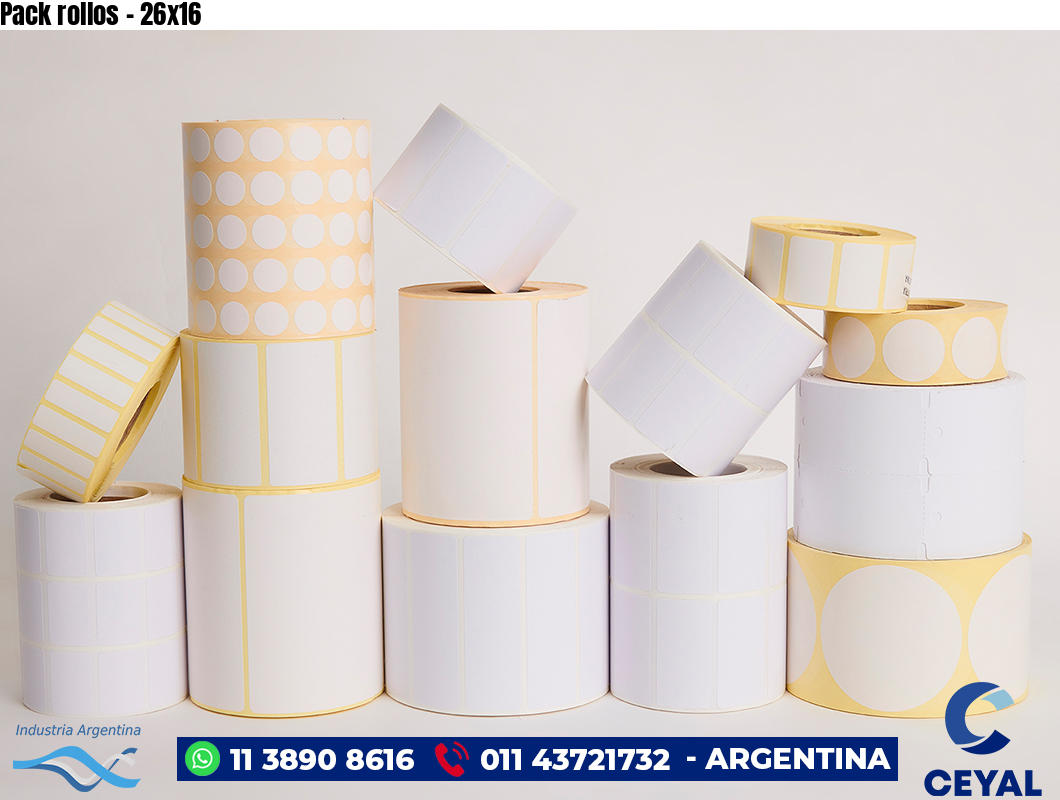Pack rollos - 26x16