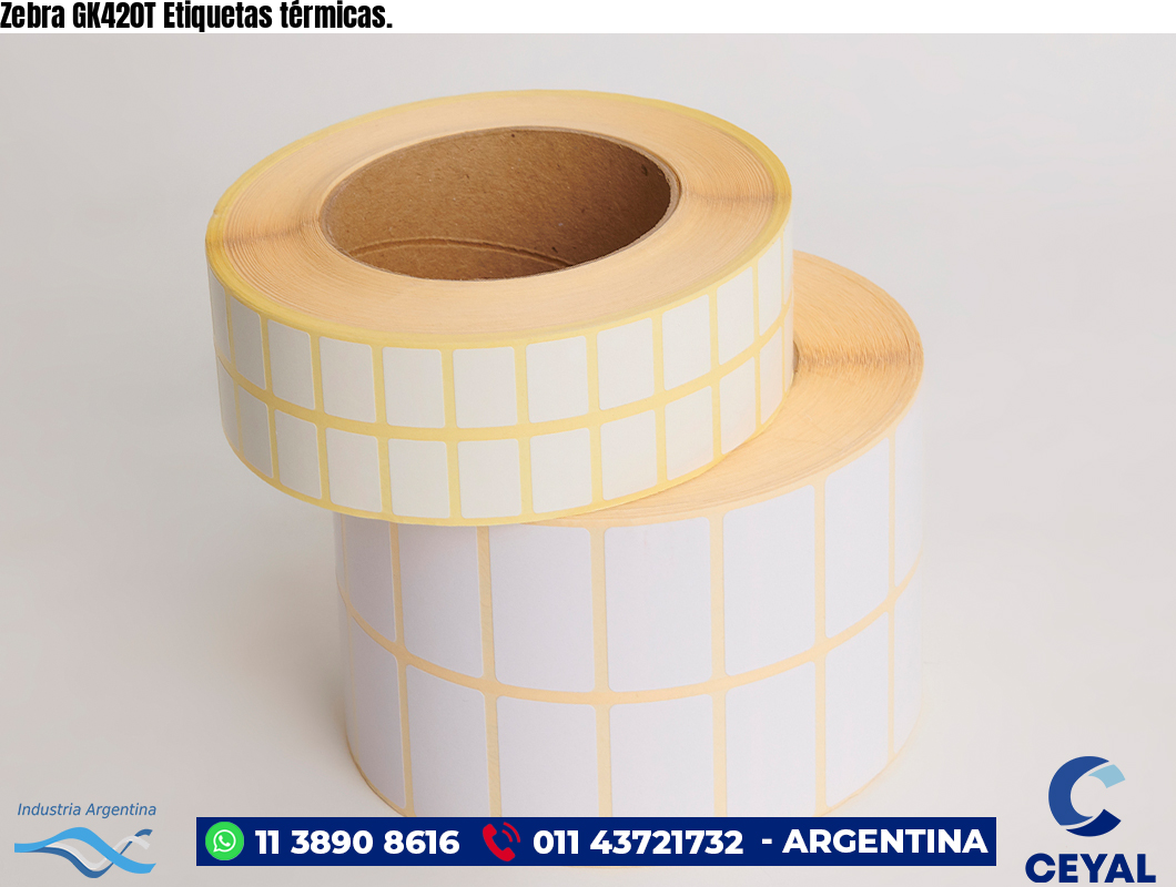 Zebra GK420T Etiquetas térmicas.