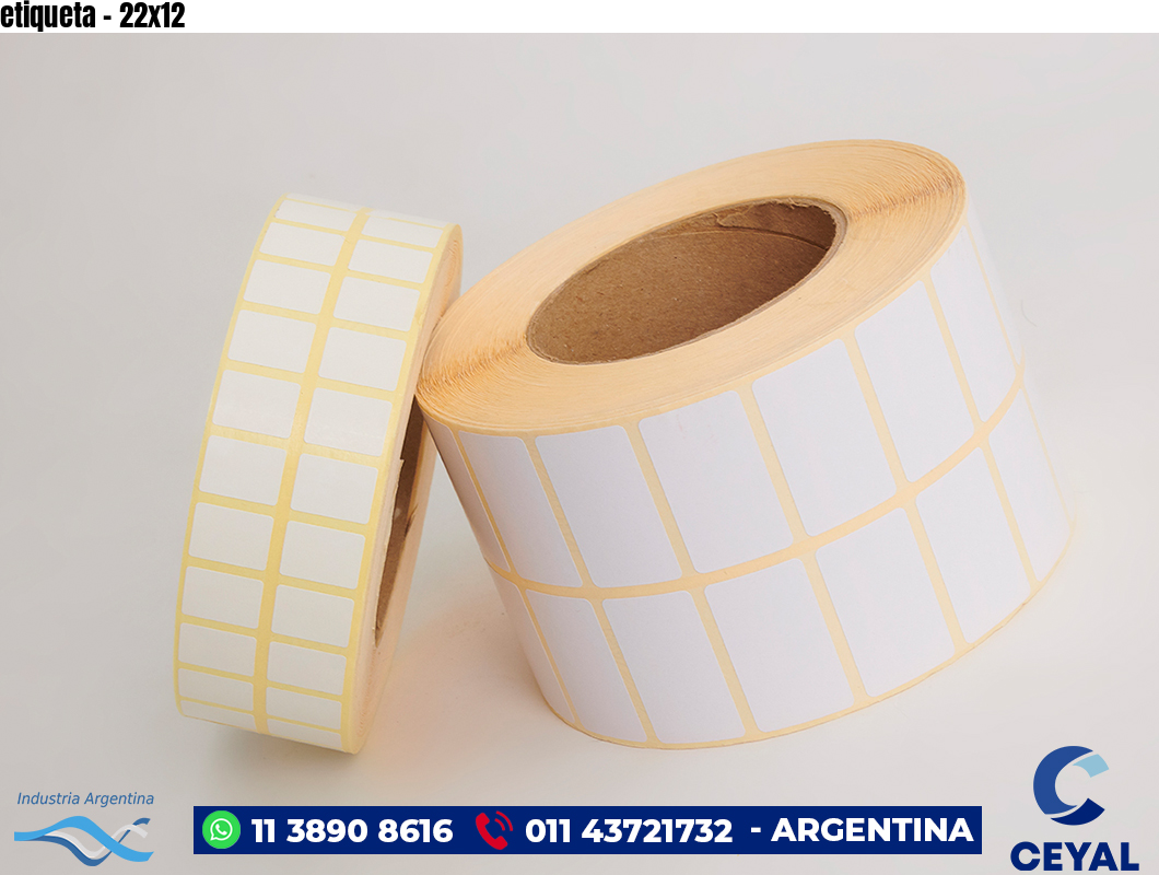 etiqueta - 22x12