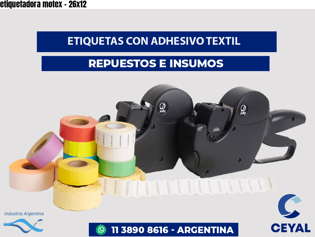 etiquetadora motex - 26x12