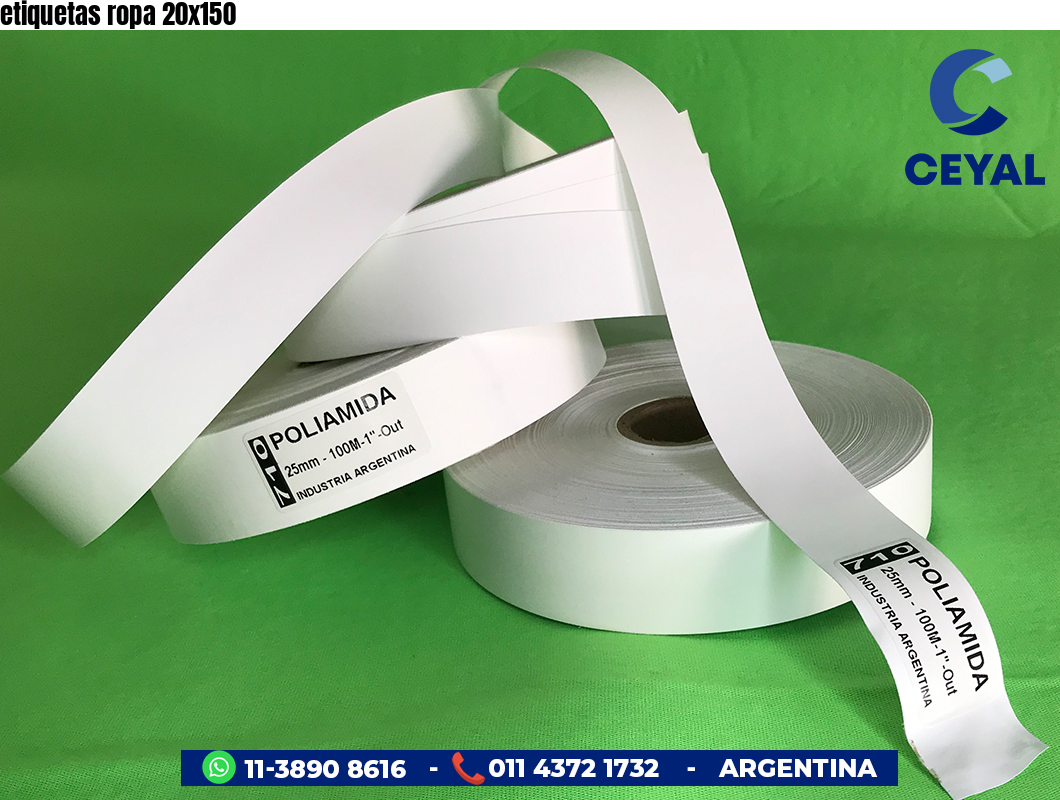 etiquetas ropa 20x150