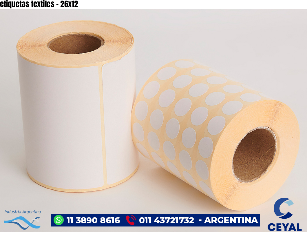 etiquetas textiles - 26x12