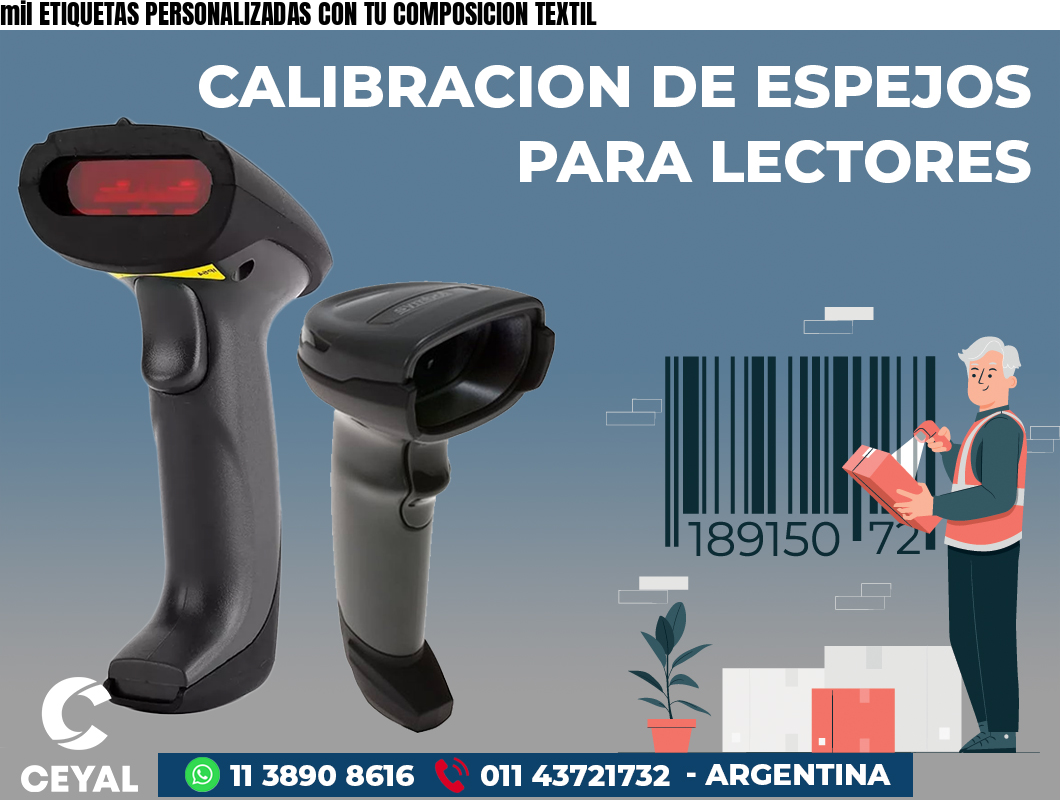 mil ETIQUETAS PERSONALIZADAS CON TU COMPOSICION TEXTIL