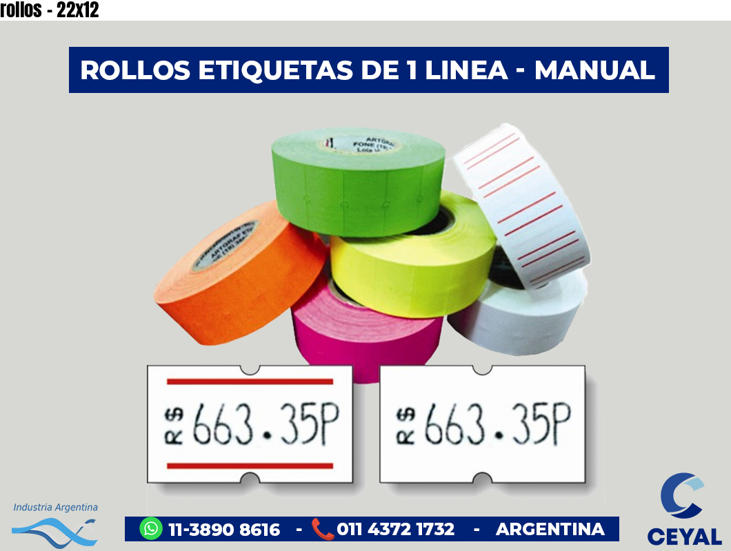 rollos - 22x12