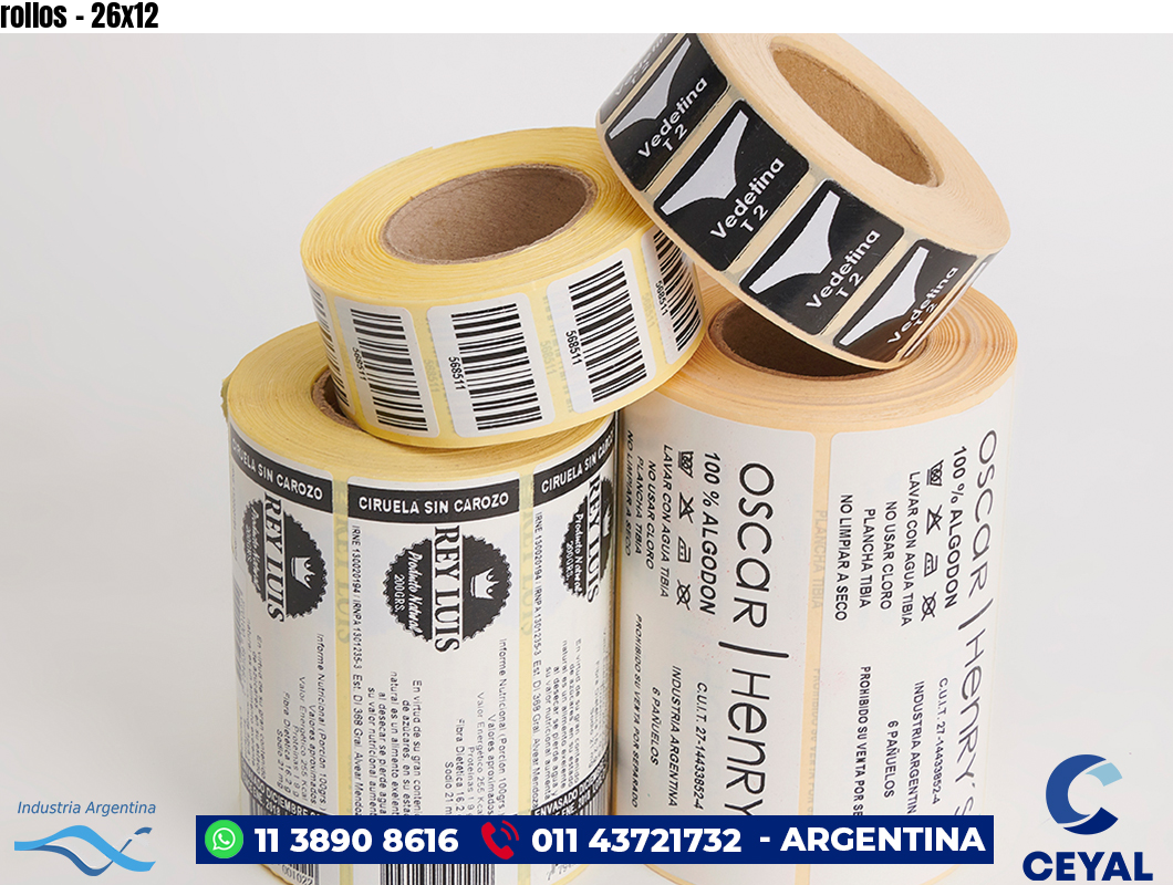 rollos - 26x12