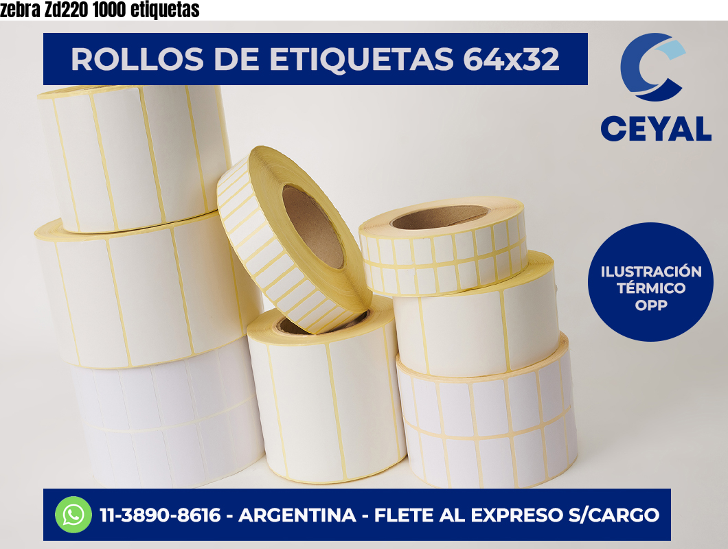 zebra Zd220 1000 etiquetas