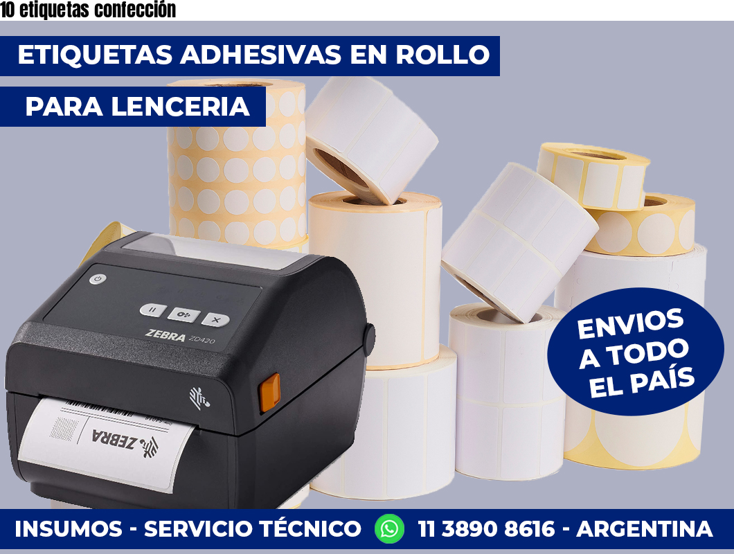 10 etiquetas confección