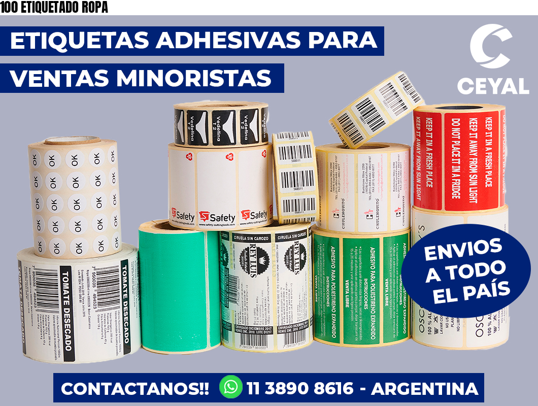 100 ETIQUETADO ROPA