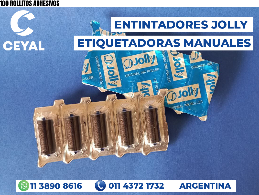 100 ROLLITOS ADHESIVOS