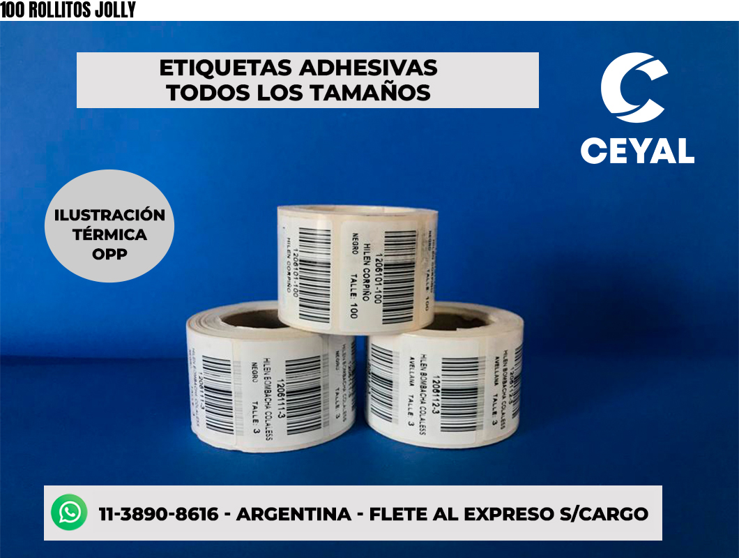 100 ROLLITOS JOLLY