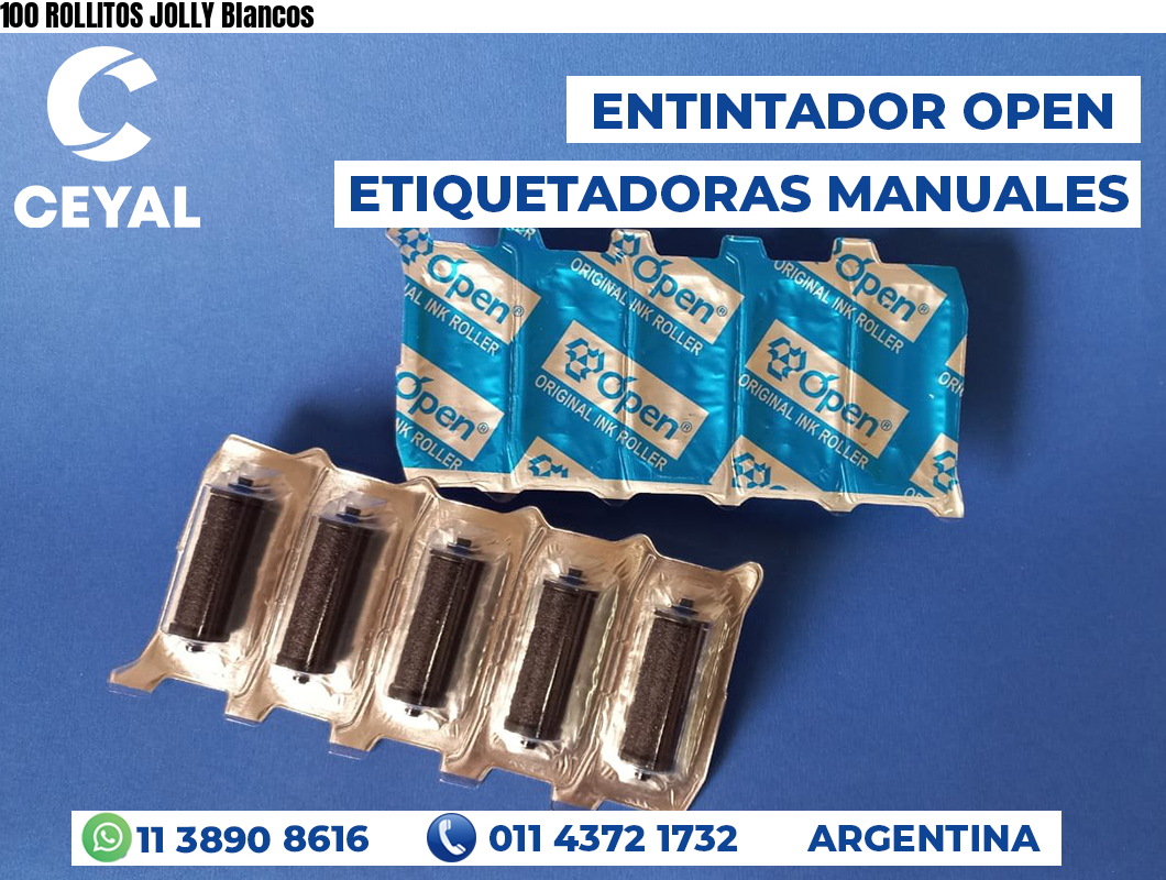 100 ROLLITOS JOLLY Blancos