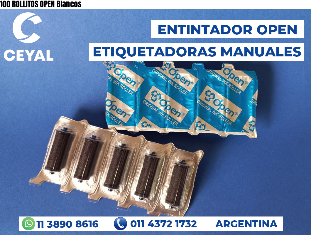 100 ROLLITOS OPEN Blancos