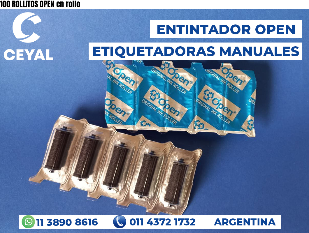 100 ROLLITOS OPEN en rollo