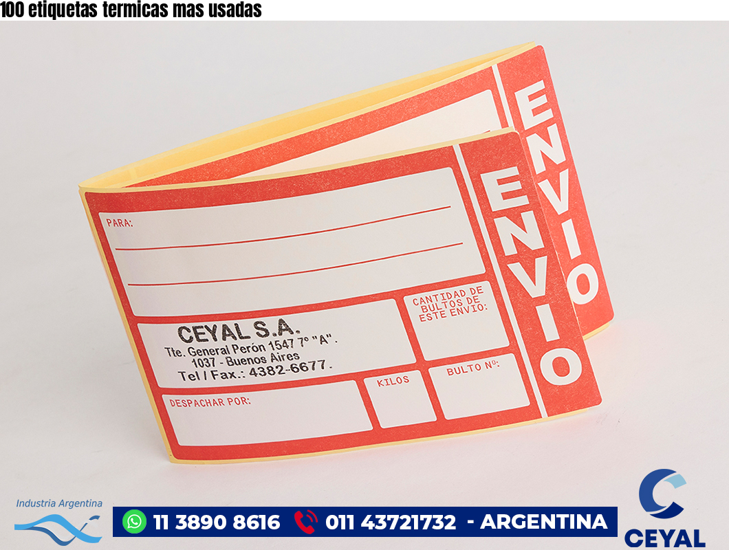 100 etiquetas termicas mas usadas