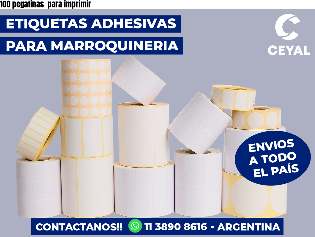 100 pegatinas para imprimir