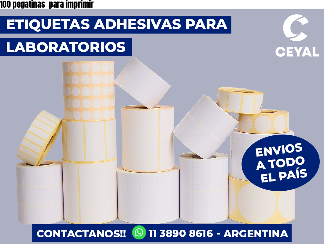 100 pegatinas  para imprimir