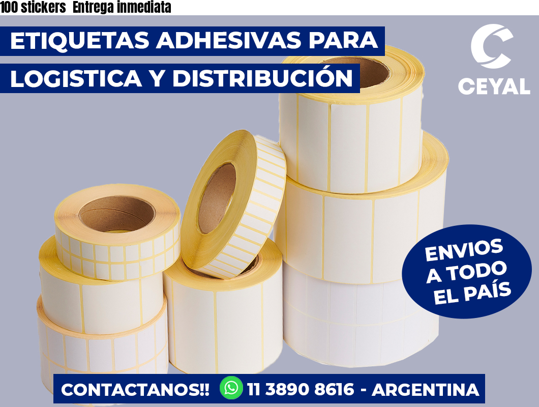 100 stickers Entrega inmediata