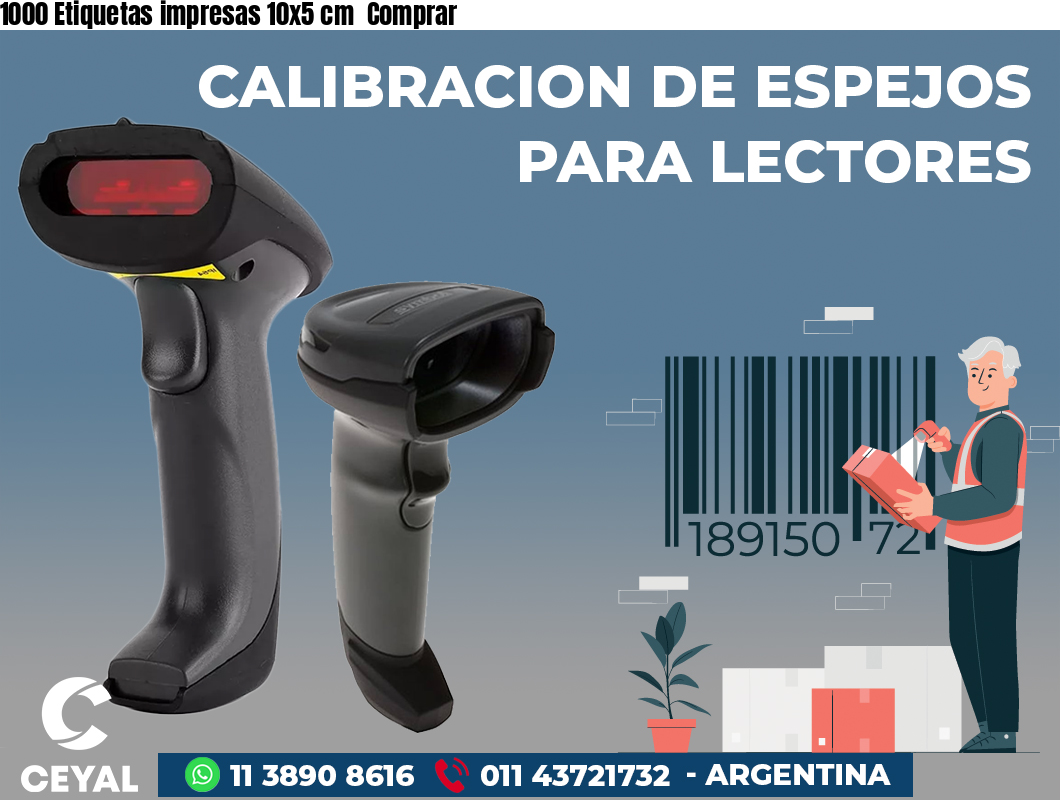 1000 Etiquetas impresas 10x5 cm Comprar
