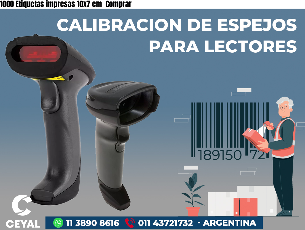 1000 Etiquetas impresas 10x7 cm Comprar
