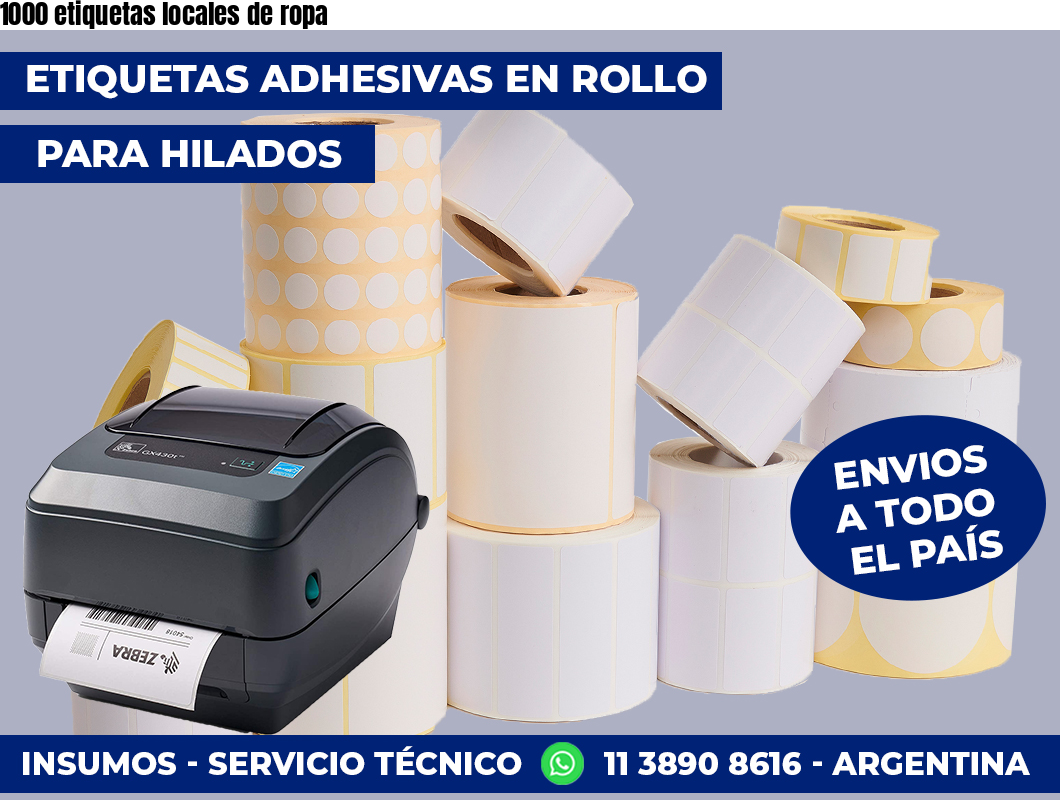 1000 etiquetas locales de ropa
