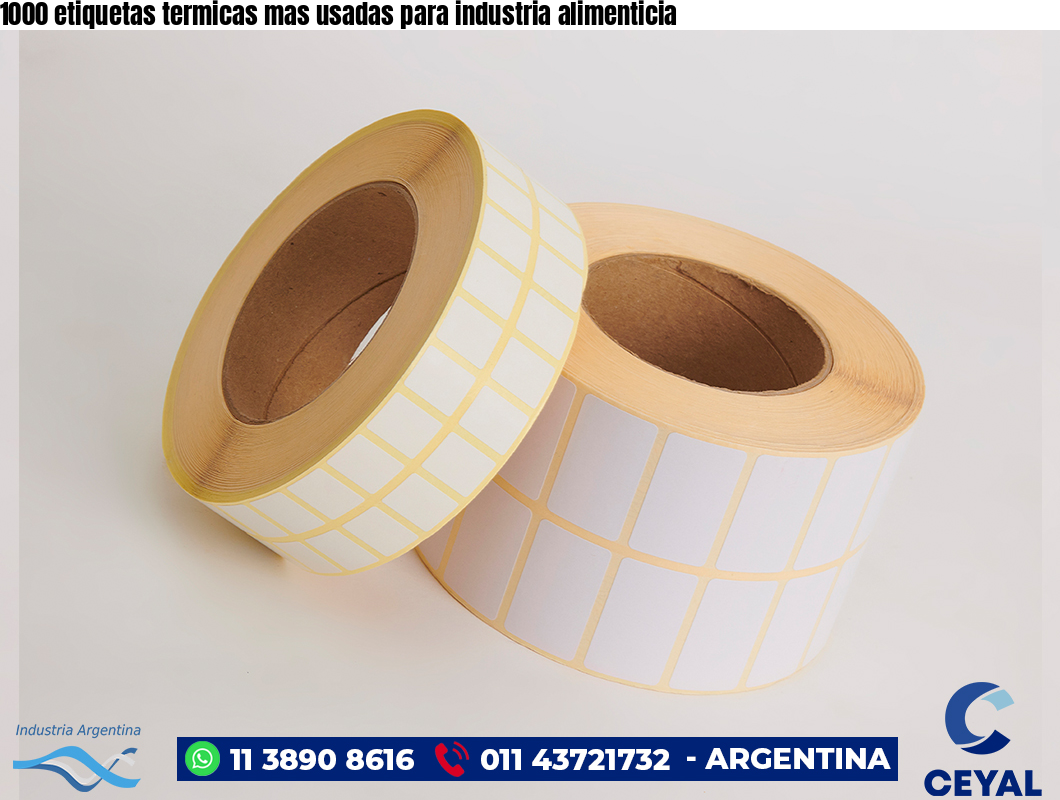 1000 etiquetas termicas mas usadas para industria alimenticia