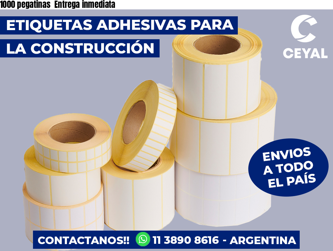 1000 pegatinas Entrega inmediata