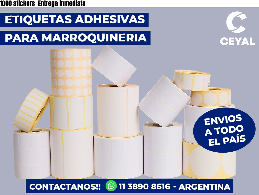 1000 stickers Entrega inmediata