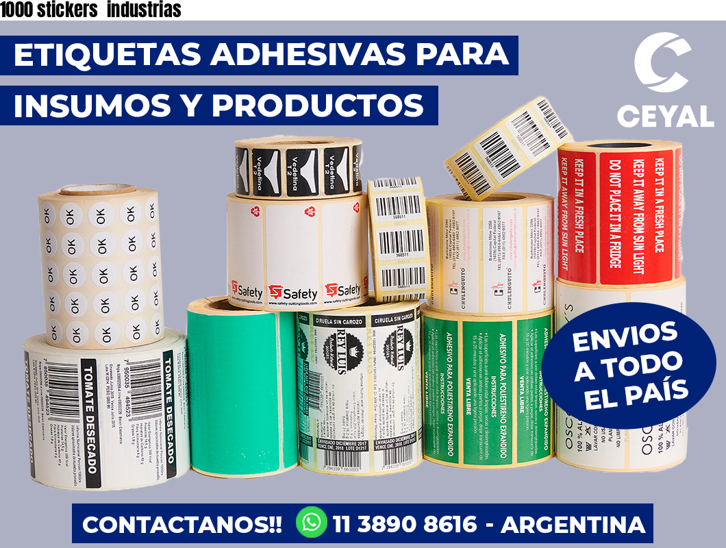 1000 stickers industrias
