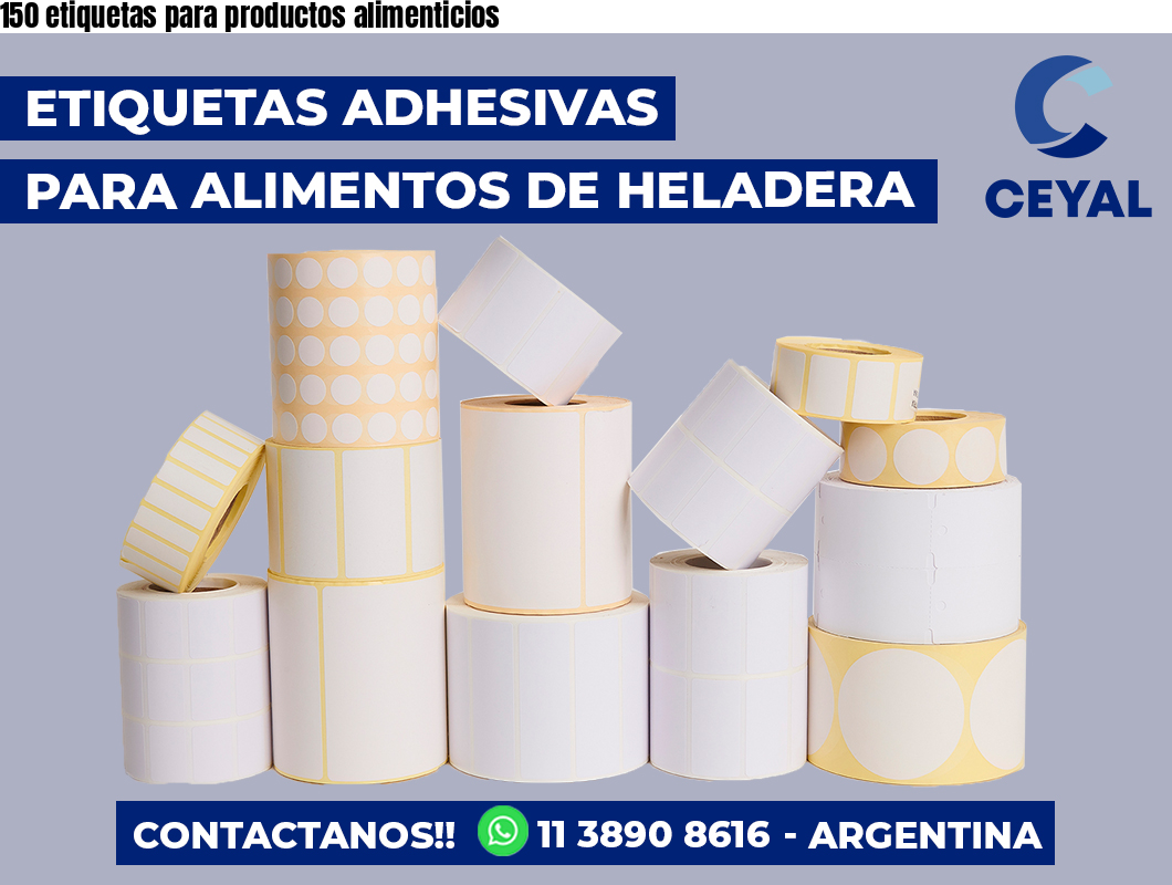 150 etiquetas para productos alimenticios
