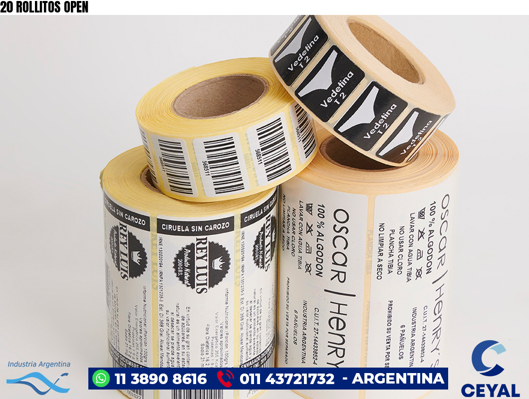 20 ROLLITOS OPEN