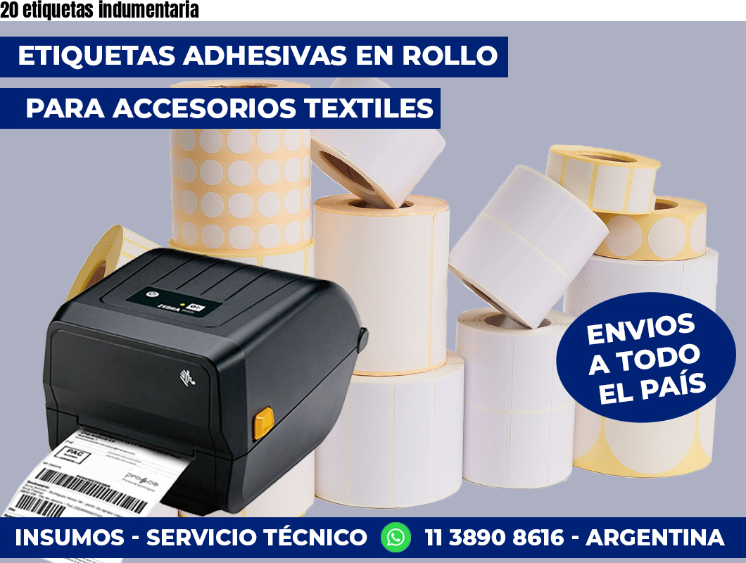 20 etiquetas indumentaria