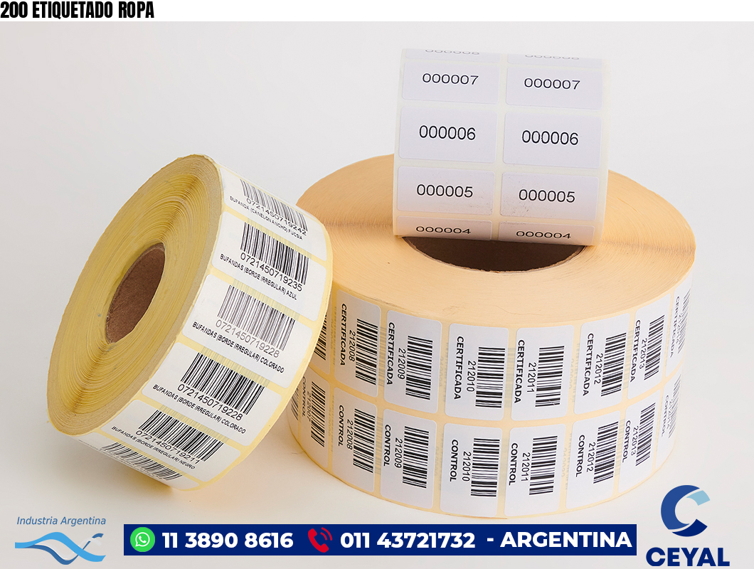 200 ETIQUETADO ROPA