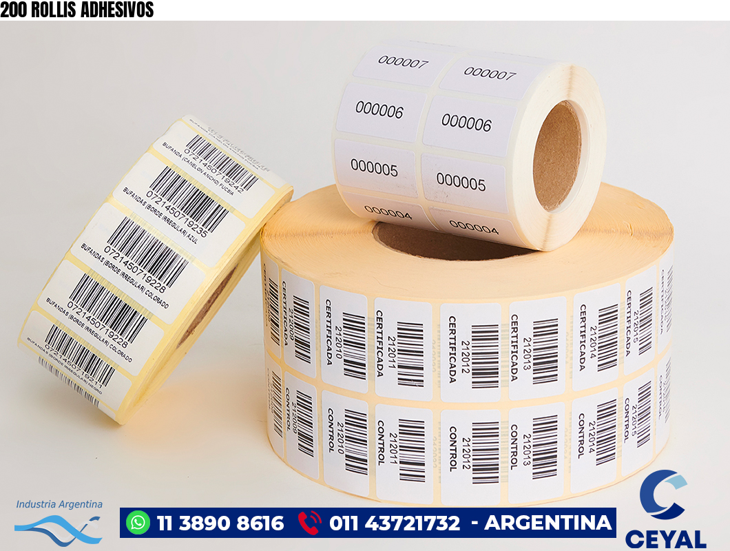 200 ROLLIS ADHESIVOS